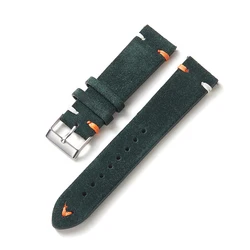 Personalized color matching patchwork leather grind strap switch fast release strap for Zuma watchband 22/20mm watch part