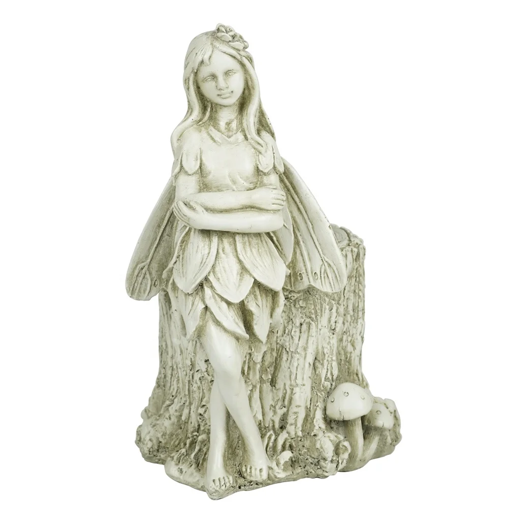 Resin fairy  statue garden ornament indoor and outdoor flower pot decoration