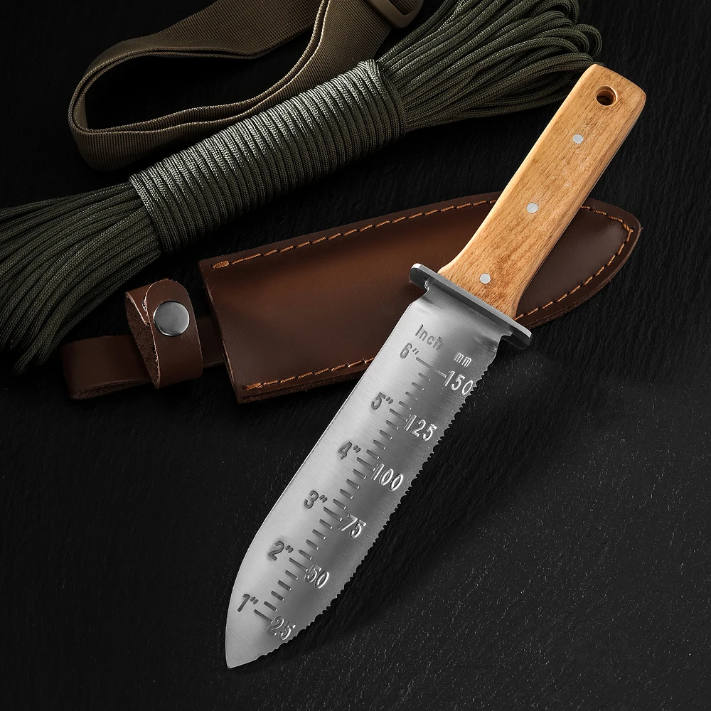 High quality popular japanese wengue handle japanese garden knife hori hori digging knives