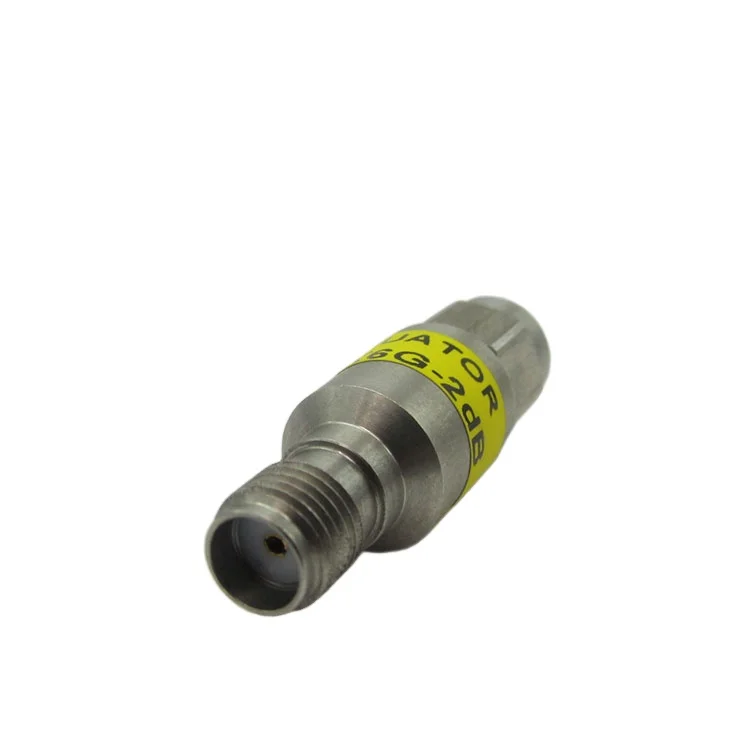 High quality full brass RF Coaxial SMA female to sma male attenuator DC-6G 2-5W 2/3/5/6/30 dB connector