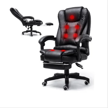 
PU Leather Executive Office Chair Office Revolving Boss Chair With massage function 