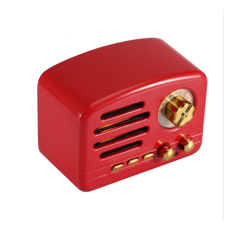 Hot retro style portable desktop radio AM FM SW 3 band vintage radio with UM-1 AA battery warehouse