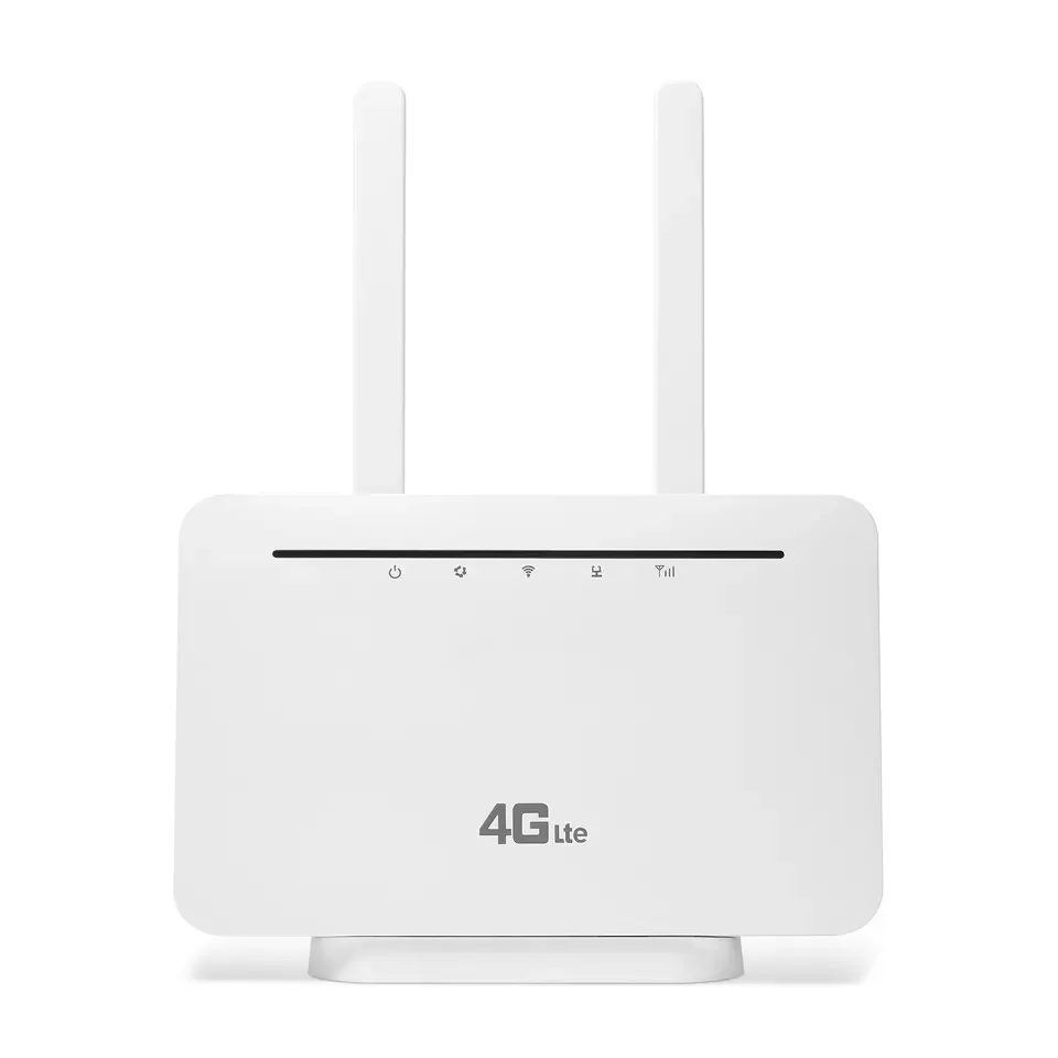 3G/4G Wireless Router with Sim Card Slot 4G 5g LTE Cat 6 300Mbps CPE Router  Desk Router CP101+ 2 5dBi Antennas Home Desk 4 LAN
