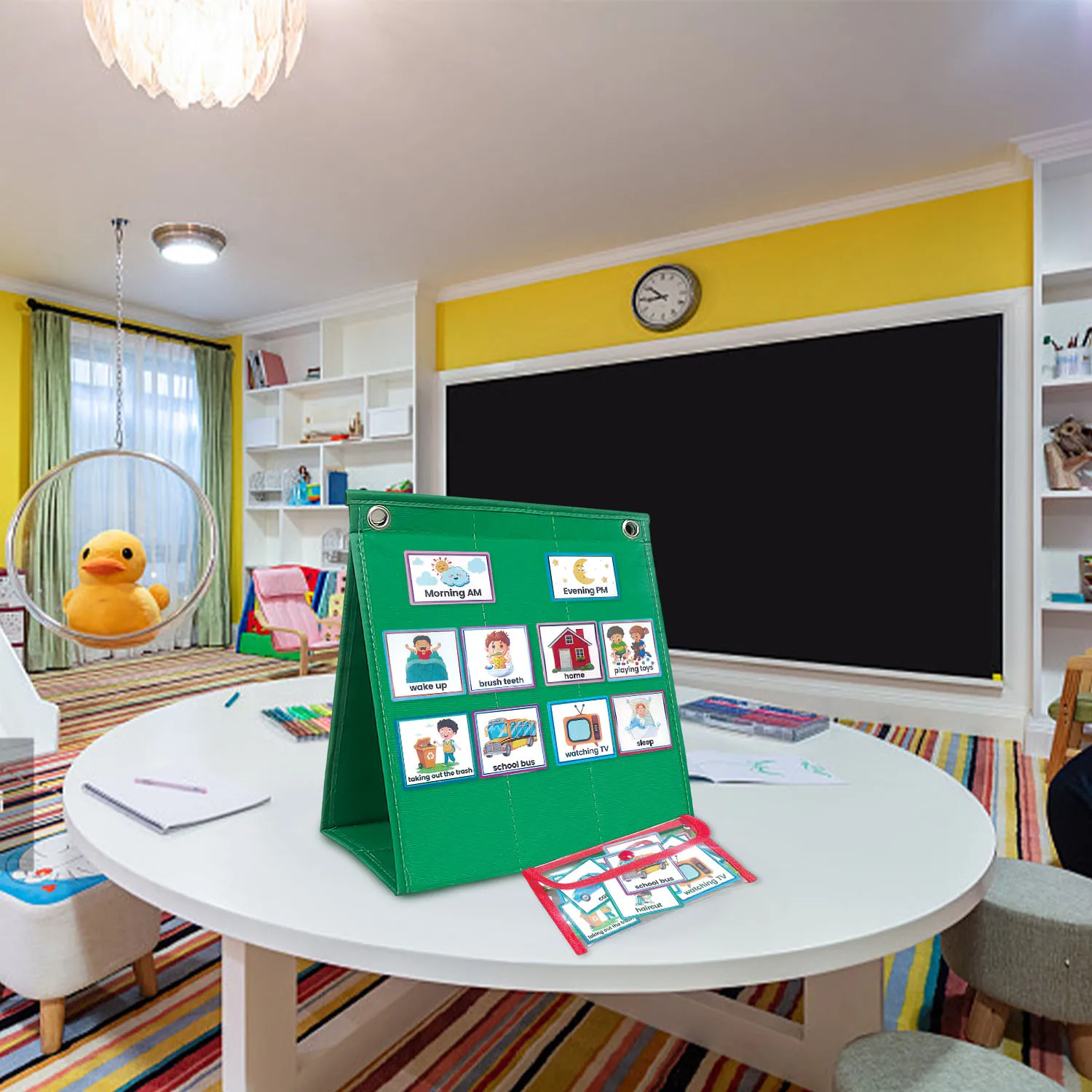 Popular Model Home Daily Kids Calendar Visual Schedule Children ADHD Autism Weekly Progress Calendar Chart