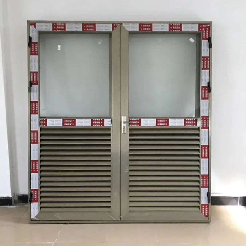 Wholesale Exterior Aluminium Glass Waterproof Swing Graphic Design Stainless Steel Glass Door Modern Aluminum Alloy Side Opening