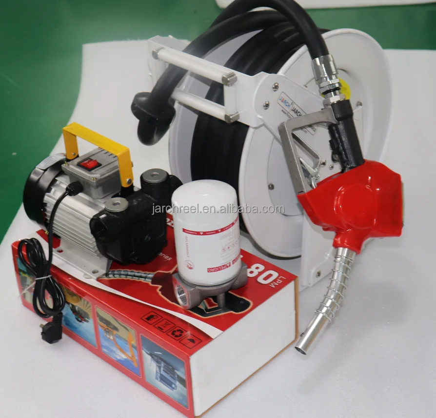 1' ID 15m Auto Rewind Diesel Fuel Hose Reel industrial hose reel