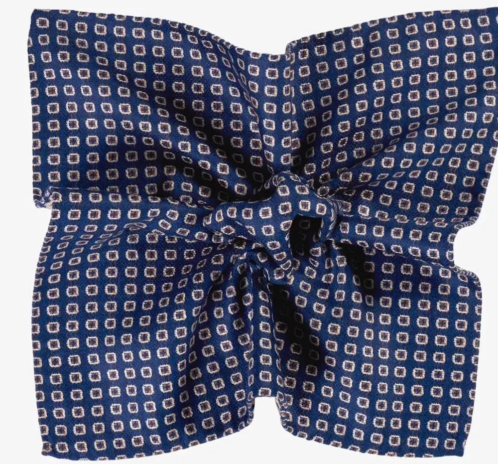 
high quality cheap dot wool pocket square for men 