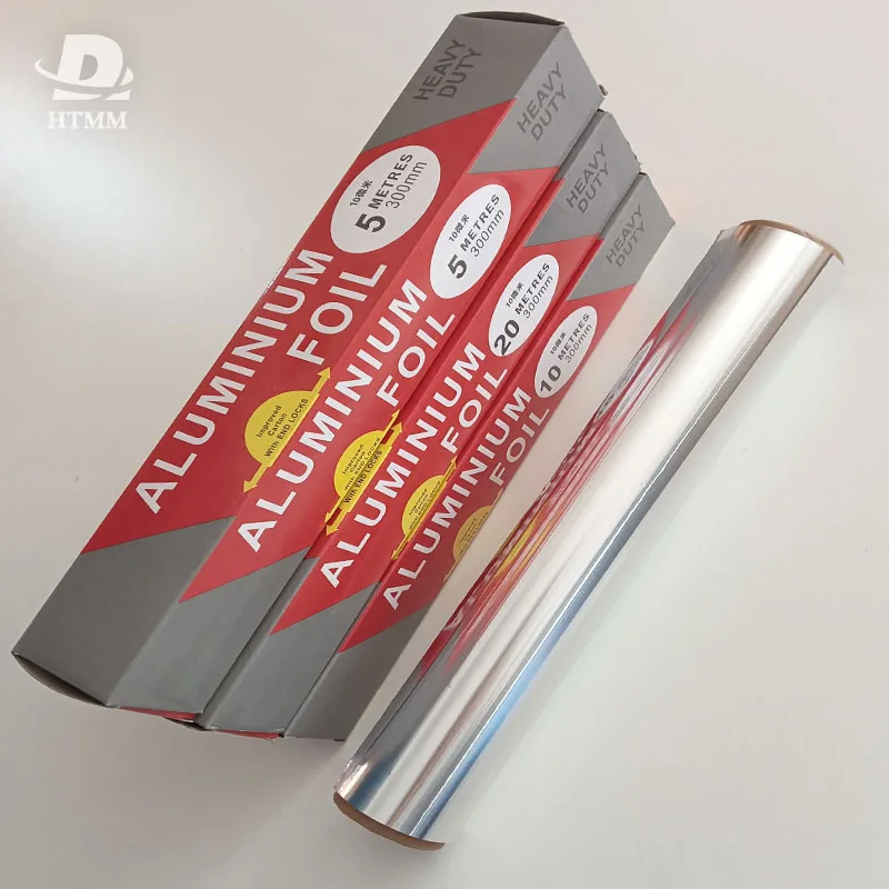0.03 mm Foil with Sturdy Cutter Box Package aluminum foil packaging box white aluminum foil paper