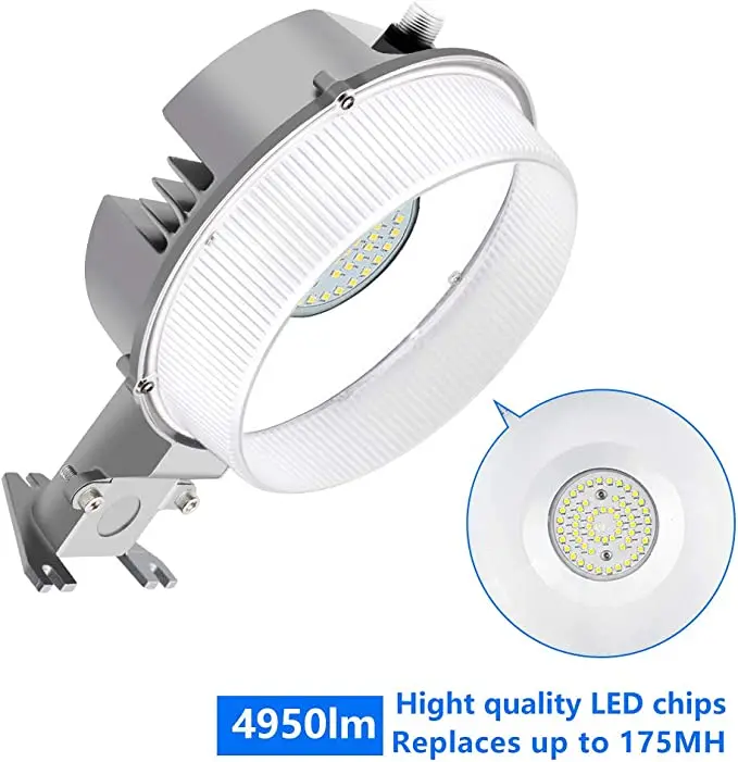 LED Barn Light 42W 5000K Dusk to Dawn LED Outdoor Lighting with Photocell 4950lm LED Security Area Light