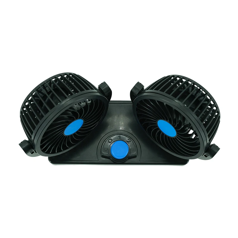 Car double head fan 12V large truck refrigeration car usb powerful cooling van air conditioning small fan
