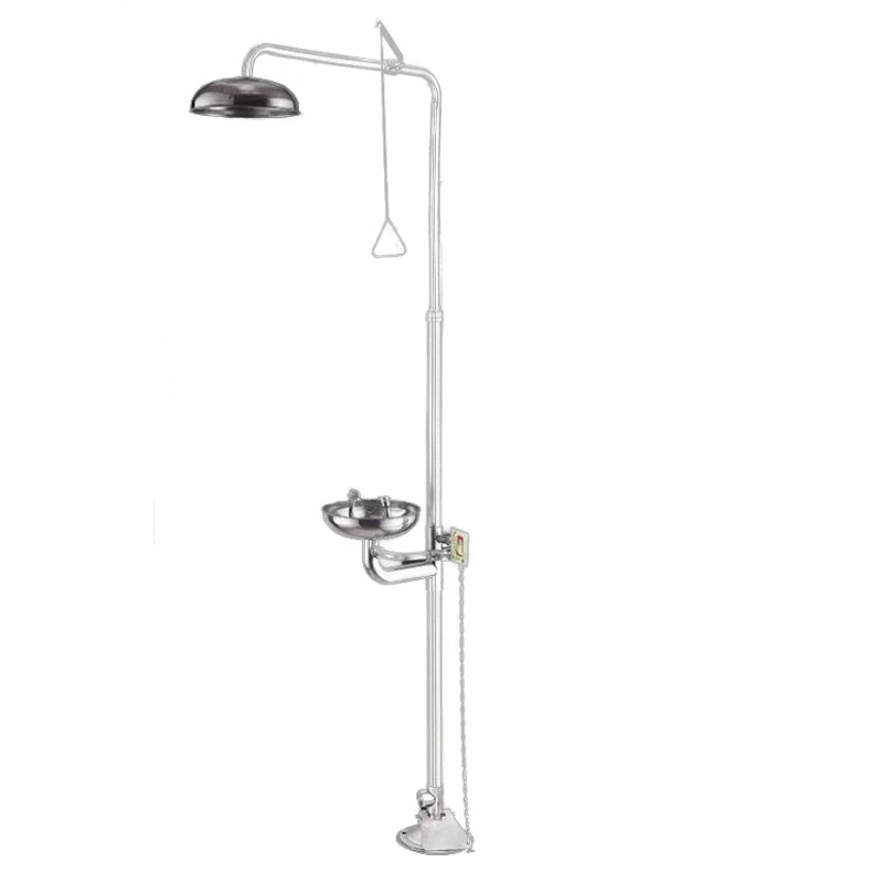 Wholesale Compound Portable Emergency Shower Abs Combination Eyewash Station For Experimental Factory Inspection