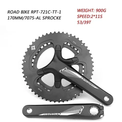 39T/53T Road Bike Crank Set Integrated Aluminum Alloy Crankset With BB Bicycle Crankset&Chainwheel
