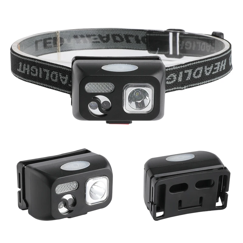 LED Headlamp Rechargeable Super Bright Head Lamp with 5 Modes Waterproof Headlight for Outdoor Camping