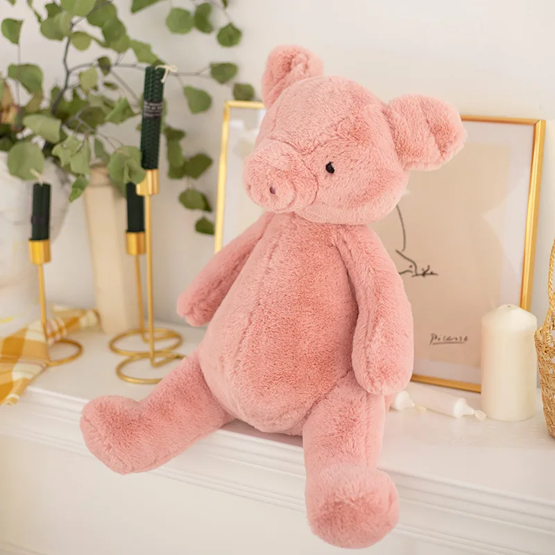 Hot Sale Cute Baby Elephant Pig Panda Bear Dinosaur Soft Stuffed Comforter Plush Animals Doll Toy