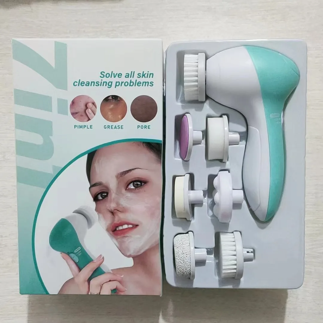 Portable Waterproof Face Brush Cleanser Spin Roller Sonic Massage Facial Cleansing Brush for Deep Cleansing