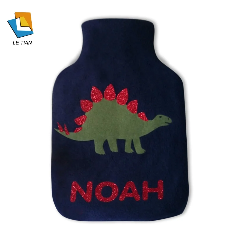 hot water bottle with plush cover eco-friendly material nature rubber