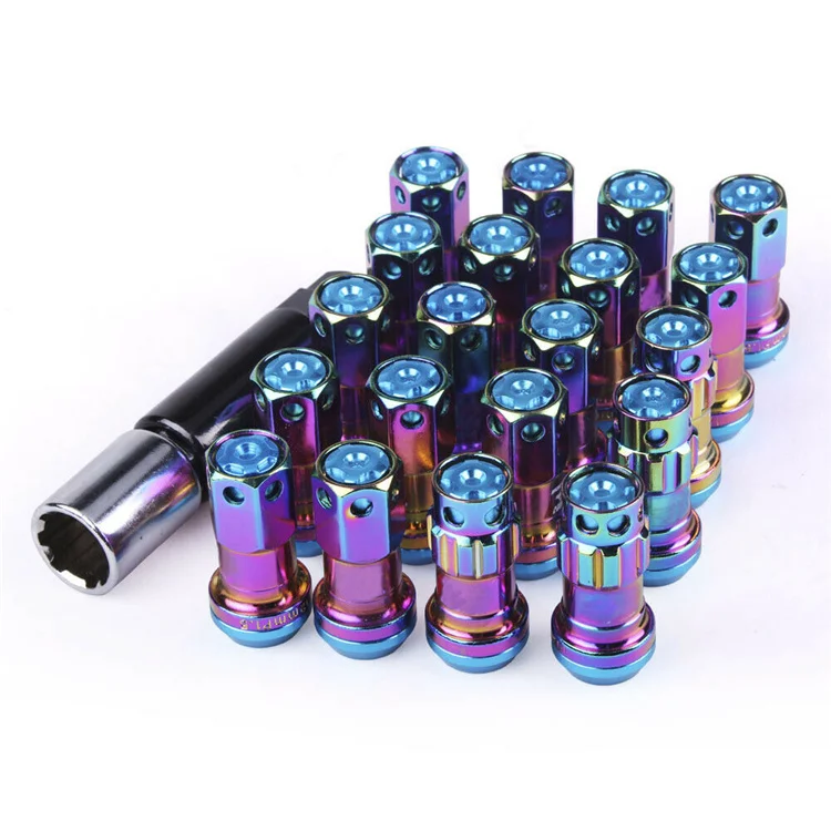 Classical 44mm 17hex  M12  Rim Wheel Lug Nut Neo chrome