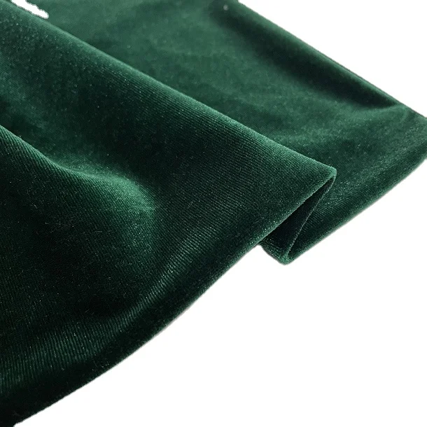 Бархатная ткань из полиэстера и спандекса, корейский бархат для платья, основовязаная ткань для одежды