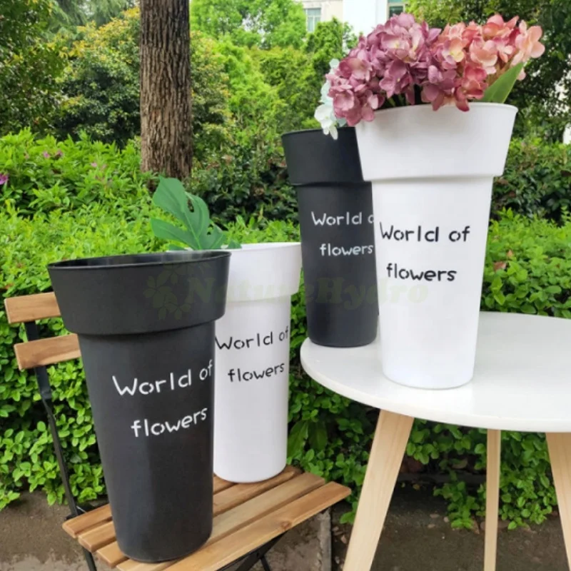 outdoor indoor barrel flower shop pot florist flower waking buckets