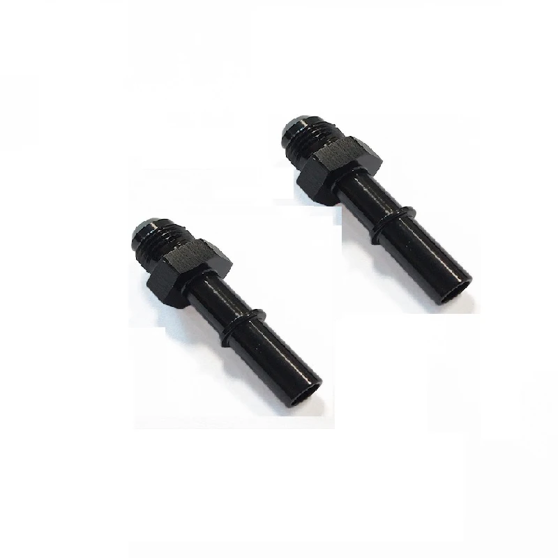 cnc turning auto part 6AN AN6 Fuel Adapter Fitting to 3/8 GM Quick Connect Male LS EFI BLACK