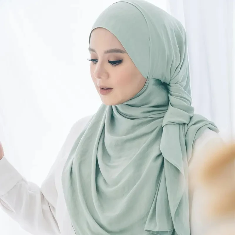 Yomo Fashion Muslim Prayer Russian Suede Head Scarf Newborn Velvet Shawl Hijab Turban