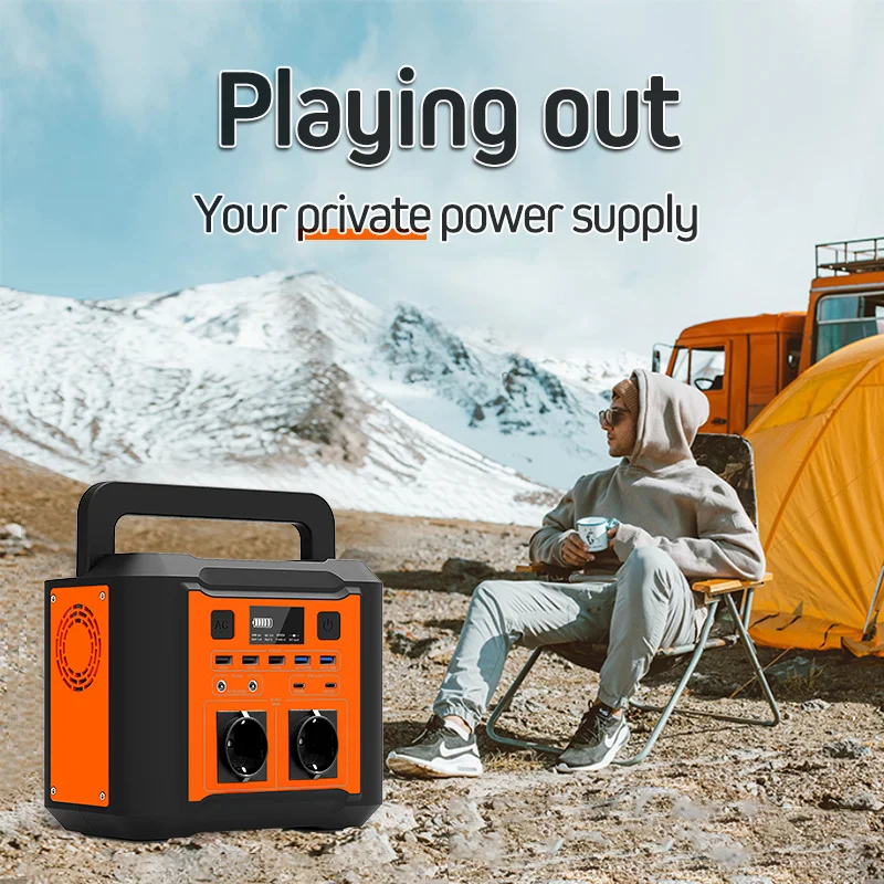 Portable Power Bank Station 300W 80000mAh Solar Generator with AC DC USB Ports Backup Battery for RV/Van Trip Camping Emergency