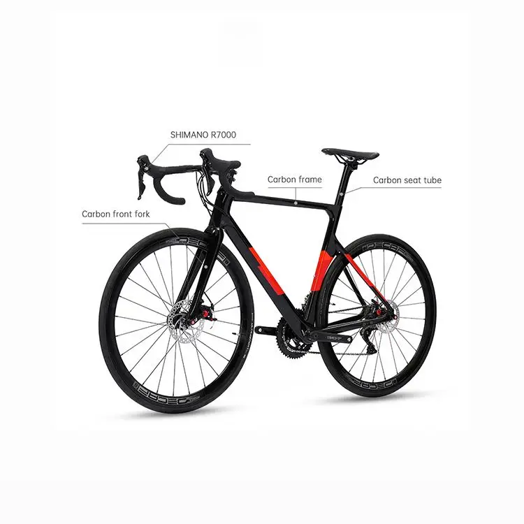 VESUVIO Original Carbon Fiber Road Bike 22 Speed 700C Complete Carbon Frame Fork Racing Bicycle OEM Disc Brake Race Bike