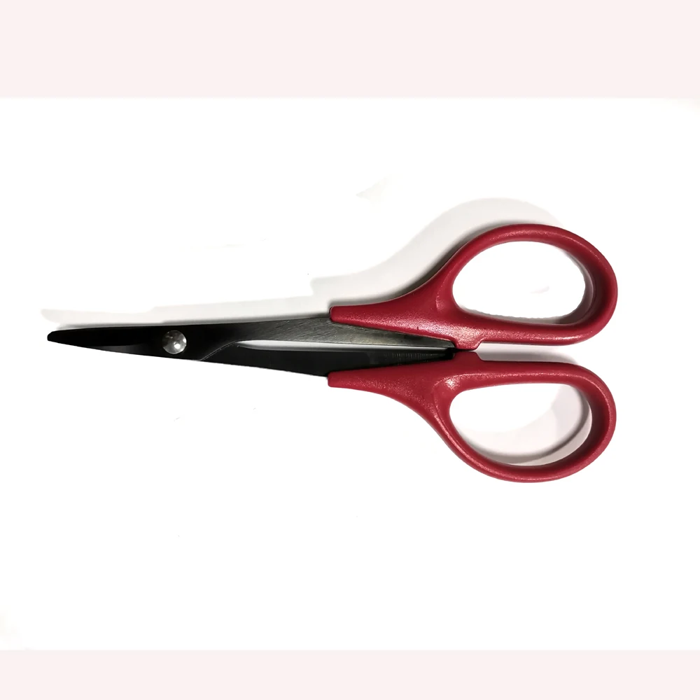 RC racing car body shell scissor cut tool Lexan Curved Scissors with blades coated in black titanium