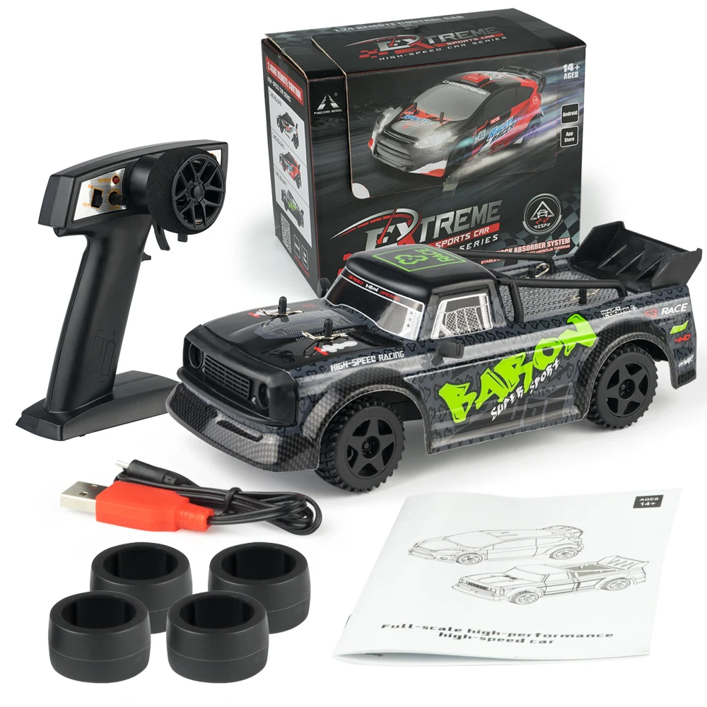 SG2411 Новый 1: 24 RWD RC автомобиль Дрифт модель грузовика ESP гироскоп светодиодные фонари высокоскоростной гоночный электрический для взрослых и детей SG2410