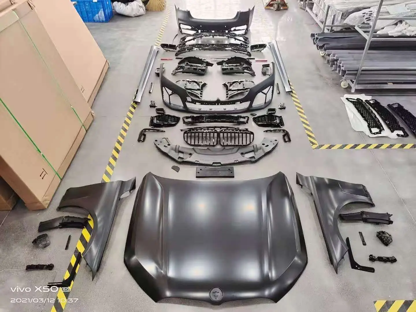 Parts Bodykit Full Body Kit Set Modified Upgrade M760 PP Auto Car For BMW 7 Series G11 G12 Front Bumper 730i 740i