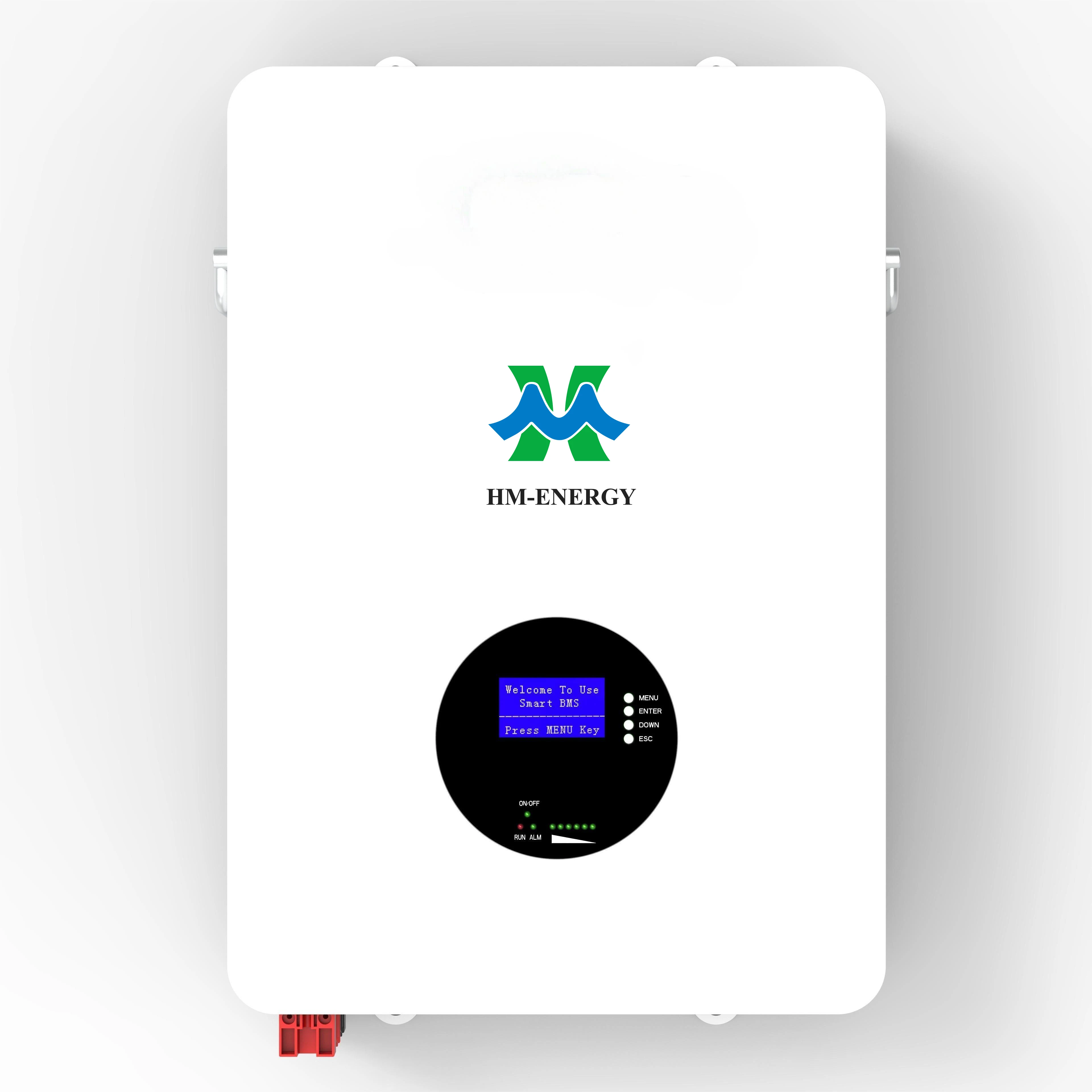 Home Energy Storage Power Supply Battery System 48V 51.2V 100Ah 5Kwh 5.12Kwh Lifepo4 Solar Lithium Battery With LED Display
