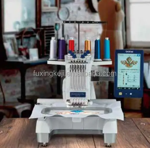 Brother PR670E computerized embroidery machine Single head 6 needles automatic industrial embroidery machine