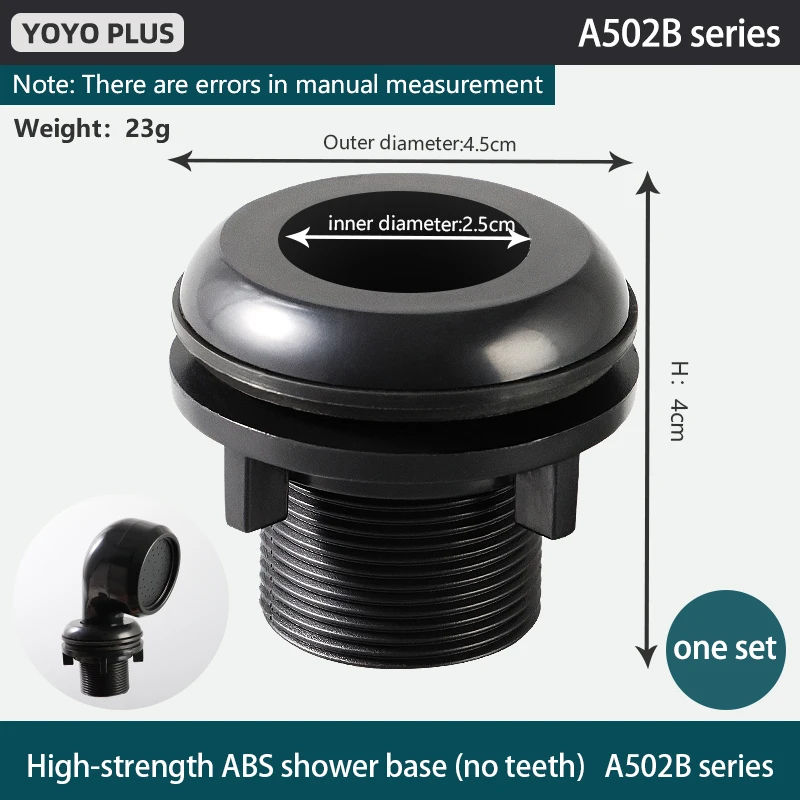 Popular Custom Professional Custom ABS High strength galvanized black shower head rack for shampoo bed