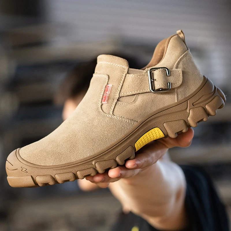 New Design Anti Puncture Steel Toe Working Lightweight Fire Resistant Safety Boots Men Work Shoes