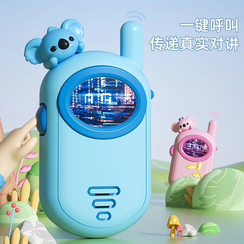 kid phone walkie talkie toy multifunction early educational one click call cartoon walkie-talkie toy