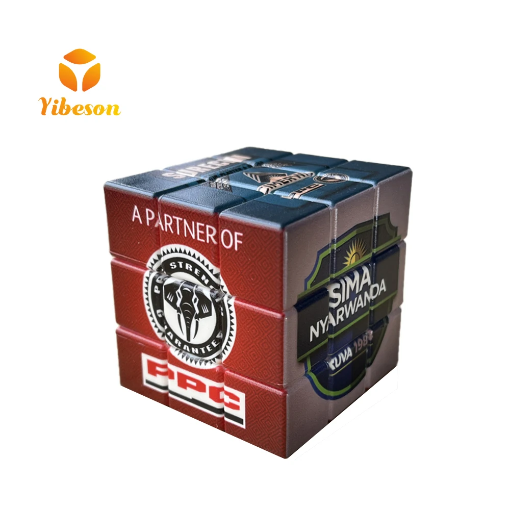 3x3 UV printing Unique promotional products customize your own logo magic cube