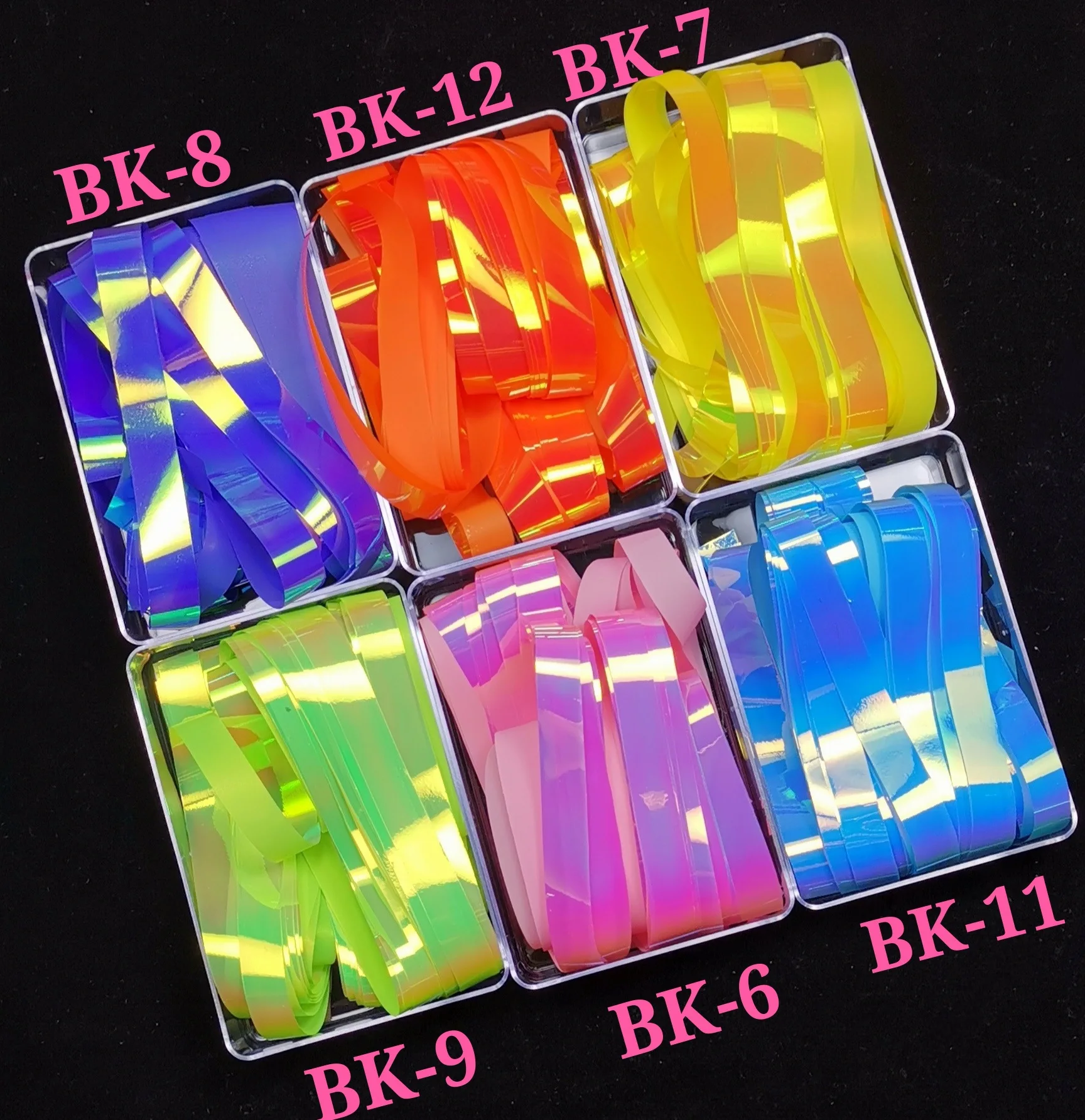 Net Red Colorful Ice Cube Cellophane Candy Nail Art Aurora Transfer Foil Laser Jewelry Decoration