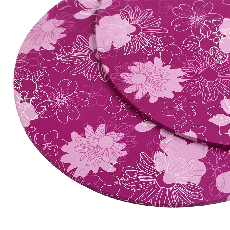 round square white MDF cake tray board drums