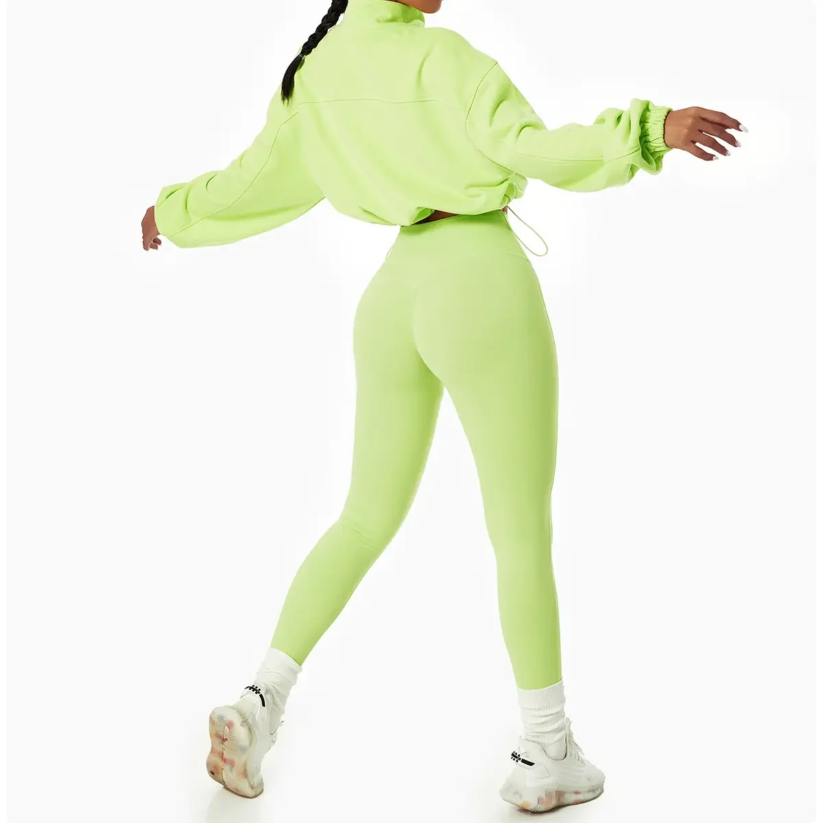 2024 Custom Ladies Fitness Gym Yoga Wear Sets Womens Gym Leggings High Waist Seamless Workout 4 Piece Yoga Set