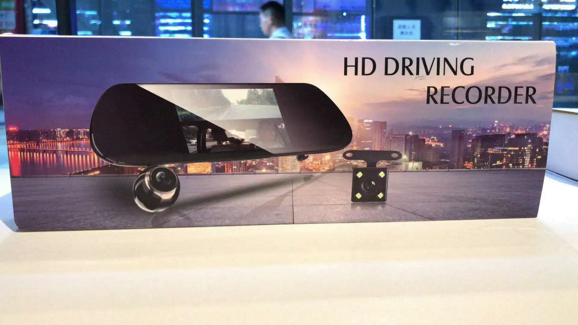 2021 Amazon Hot 5 inch 3 Lens Car DVR Rearview Mirror Dash Cam Camera Back Driving Recorder Car Black Box