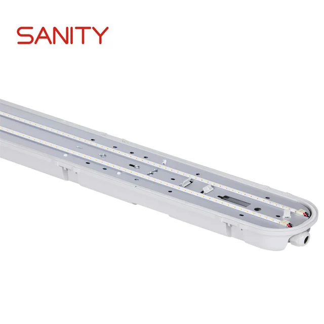 Led light IP65 IK08 tri- proof light fixture led linkable vapor tight lighting fixture