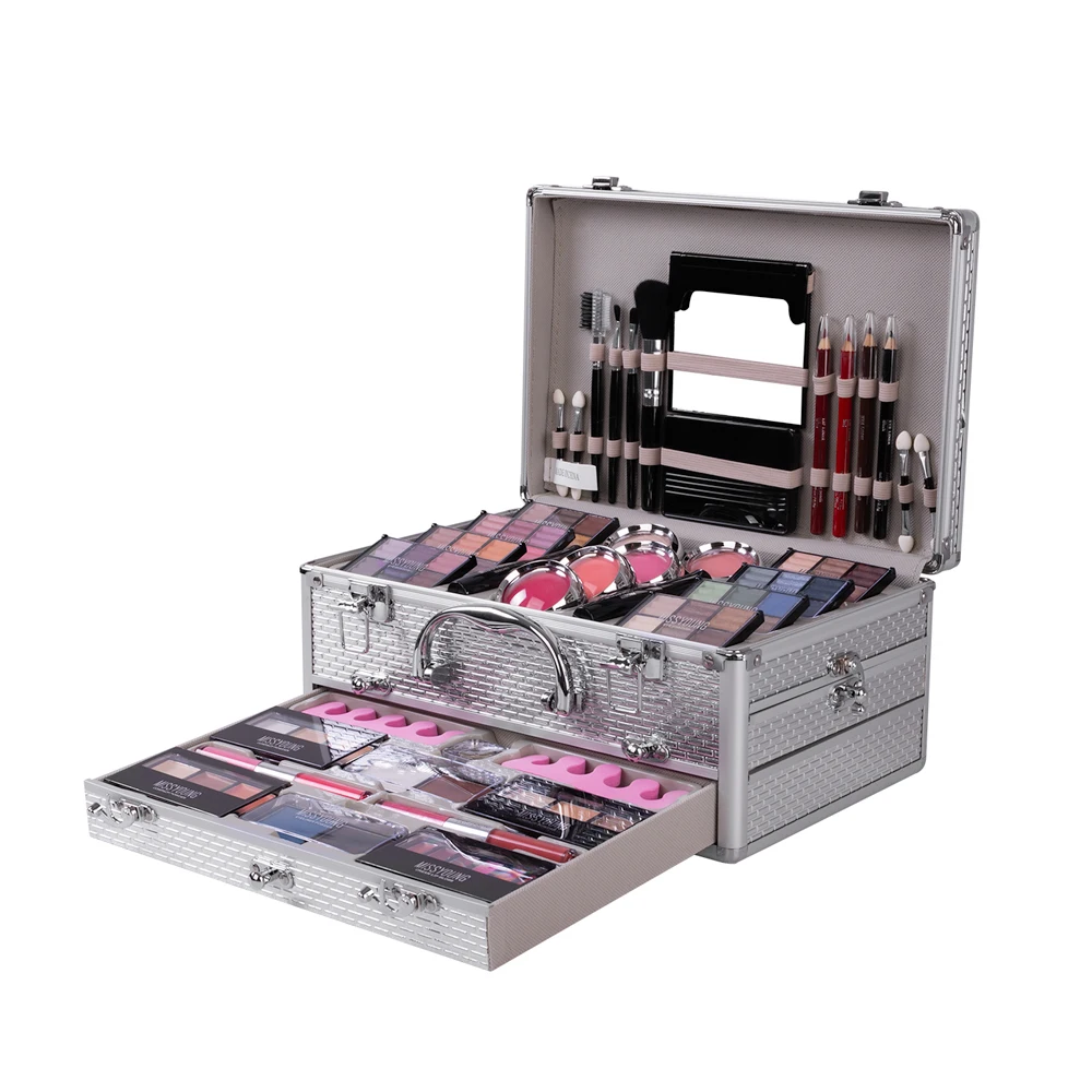 Women Make Up Cosmetics Kit Complete Makeup Artist Full Makeup Kit Professionals Suitcase Makeup Full Sets