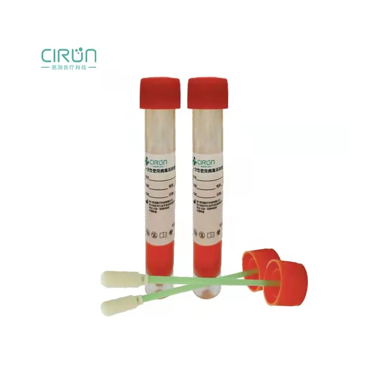 Manufacturer Hot Sale Virus Sample Collection Kit VTM Sterile Individual Packing Swab With CE and ISO13485