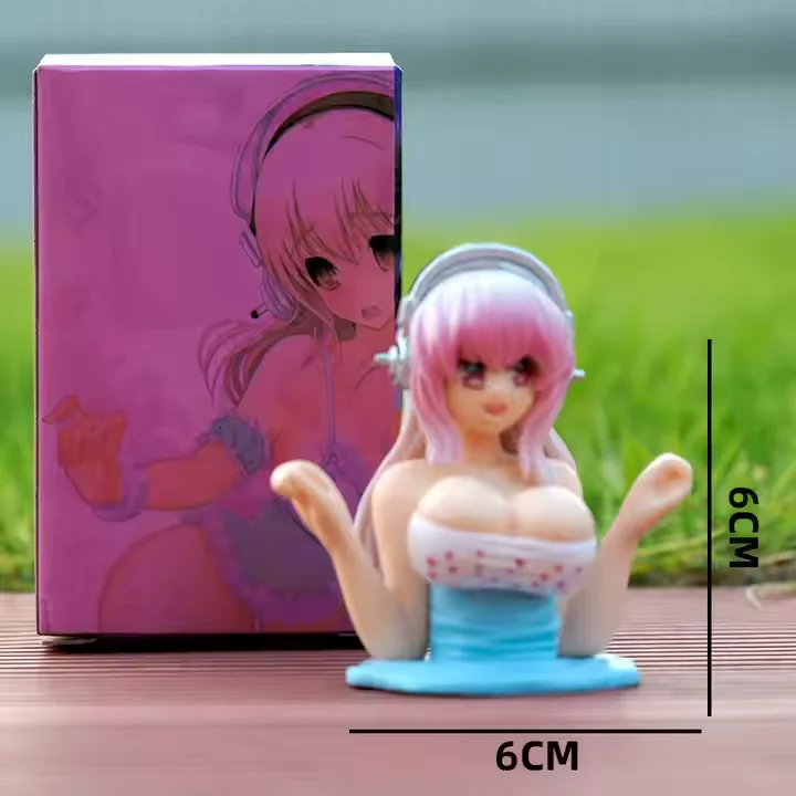 Super Sonico Chest Shake Girls Anime Character Toys Kawaii Re: Zero Japan Anime Figure Toys Room Car Girl Action Figures