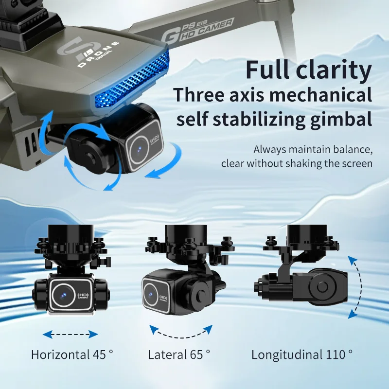 Factory S19 4K UHD Camera Obstacle Avoidance WIFI FPV 5G GPS 3-Axis Gimbal RC Drone Quadcopter Toys