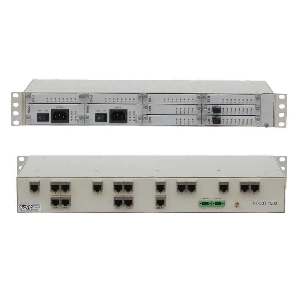 16 Voice + Ethernet(ETH) E1 Interface PCM Multiplexed Fiber Optic Transmission