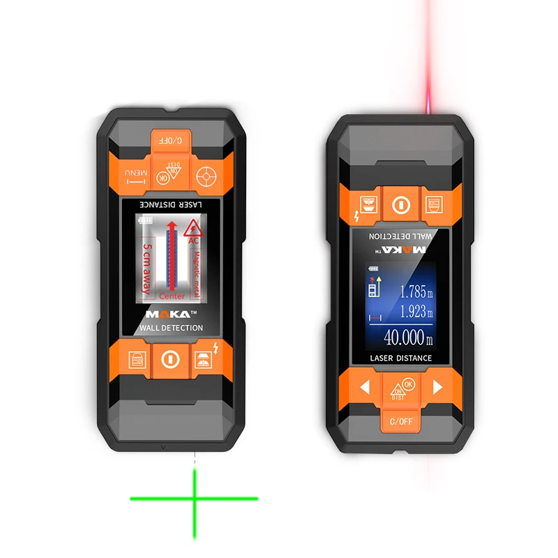 MAKA multi-functional wall detect scanner stud finder with  laser level