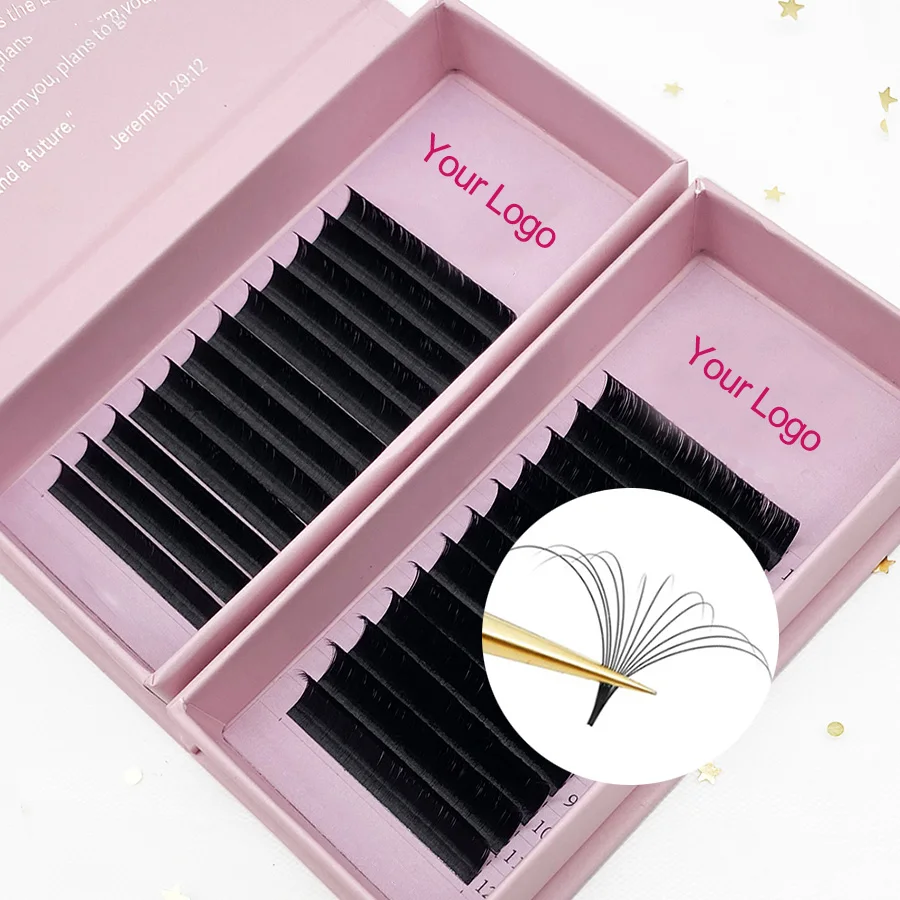 Individual Eyelash Extension Supplier 0.03 0.05 0.07 0.10 0.15 0.20MM Volume Eyelash Extension Kits Cashmere Lash Extensions