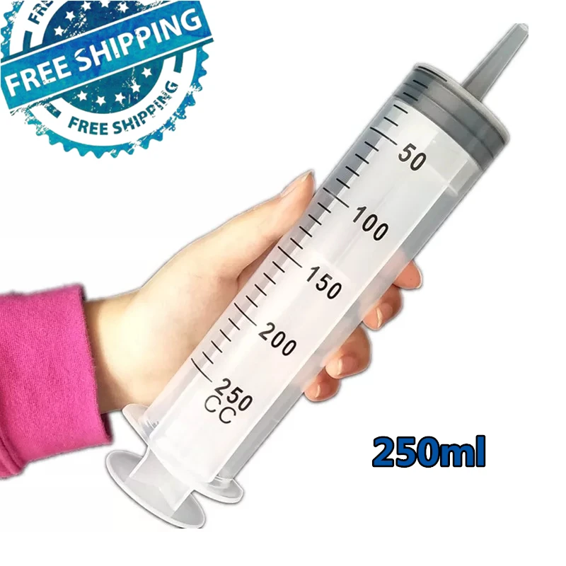 
250ml syringe large capacity plastic feeding gel enema syringe 