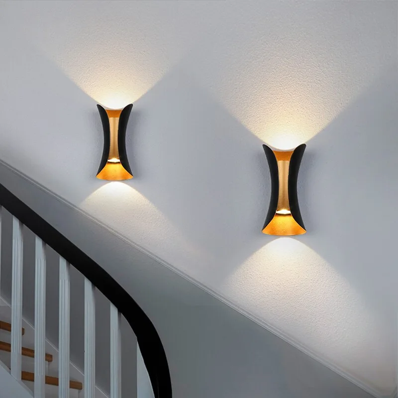 Hot Sale Product Top 10 Waterproof 3W/6W/10W/12W Led Outdoor Wall Lamp Aluminum Modern Bathroom Decorative Led Sconce Light